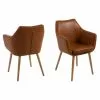 Nora Spisebordsstol, Cognac Brun -Spisebordsstole Butik 0000055607
