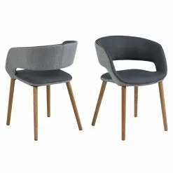 Grace Spisebordsstol, Lysgrå/Mørkgrå