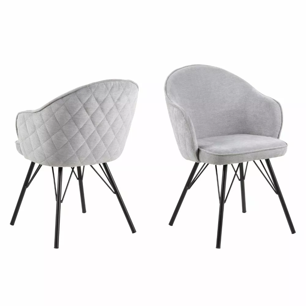 Mitzie Spisebordsstol, Grå 3 Mitzie Spisebordsstol, Grå