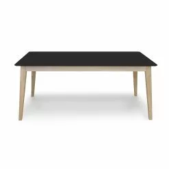 Stockholm Spisebord, Sort M. Egetræsstel