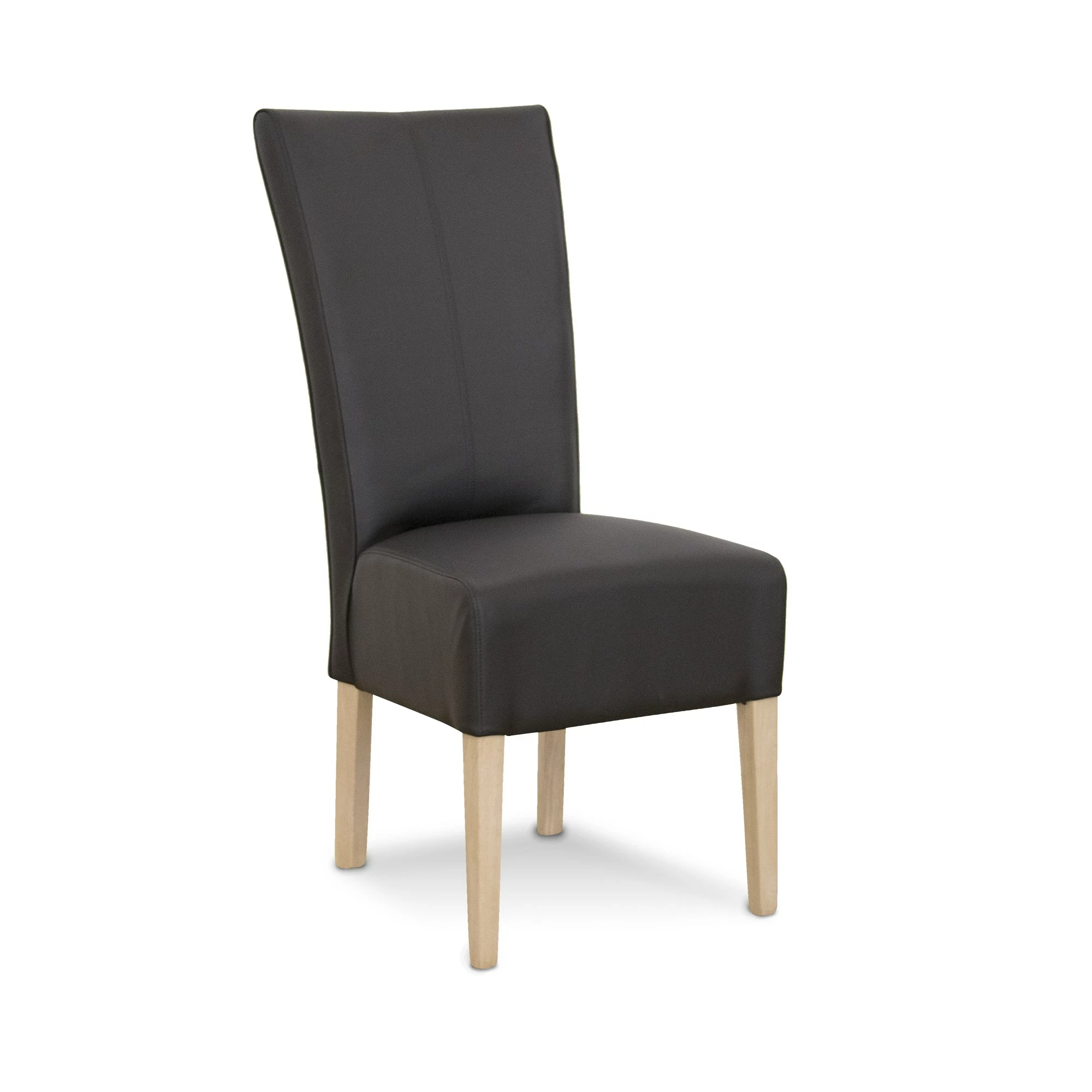 Flair Spisesbordsstol, Sort M. Hvidolieret Egetræsben 3 Flair Spisesbordsstol, Sort M. Hvidolieret Egetræsben