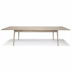 Futura Spisebord M. Butterfly Tillægsplade, Hvidolieret Eg