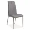 Alina Spisebordsstol, Lysegrå M. Krom Stel