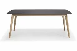 Varberg Spisebord, Antracit M. Egetræsstel