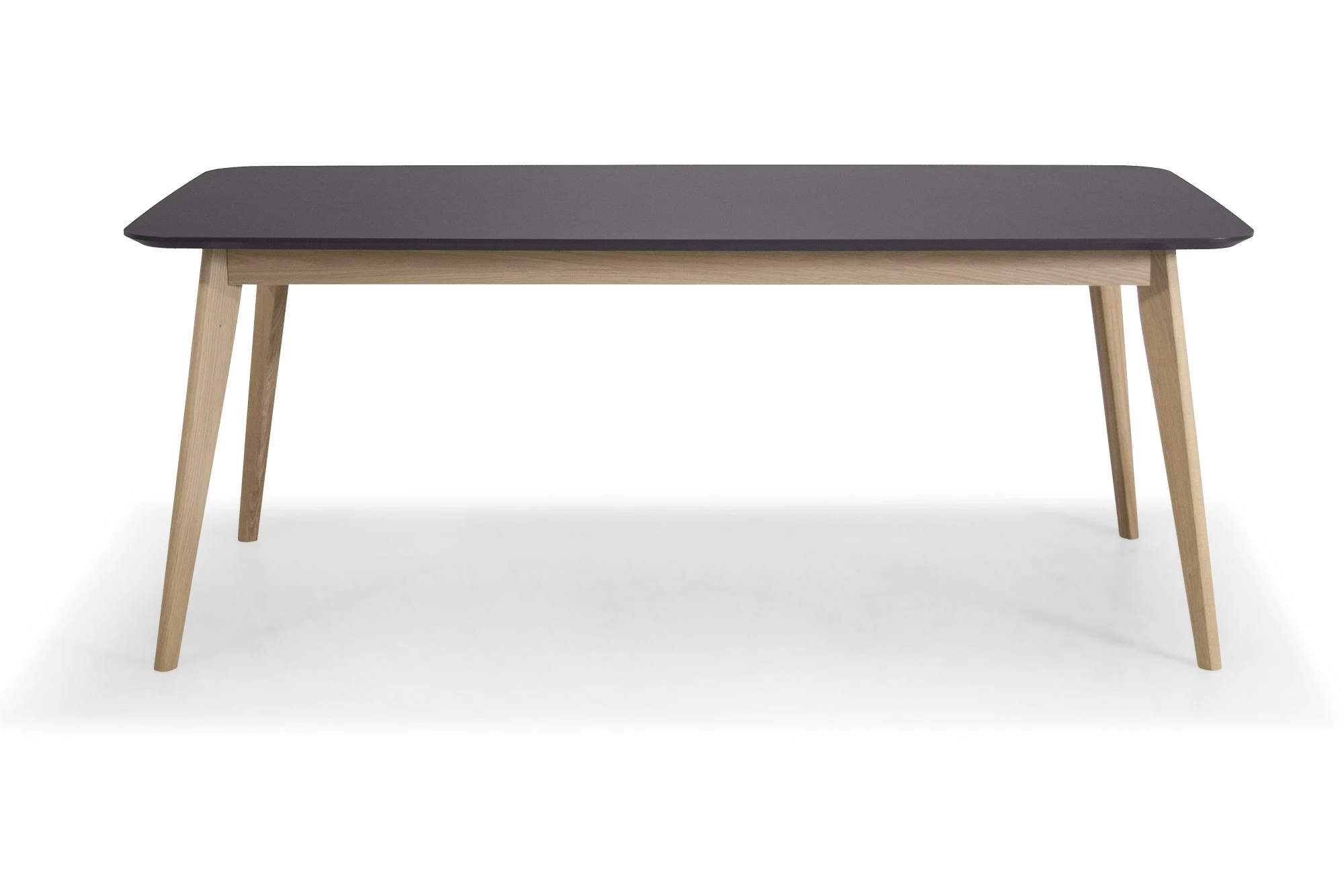 Varberg Spisebord, Antracit M. Egetræsstel 3 Varberg Spisebord, Antracit M. Egetræsstel