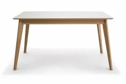 Malmberg Spisebord, Hvid M. Egetræsben