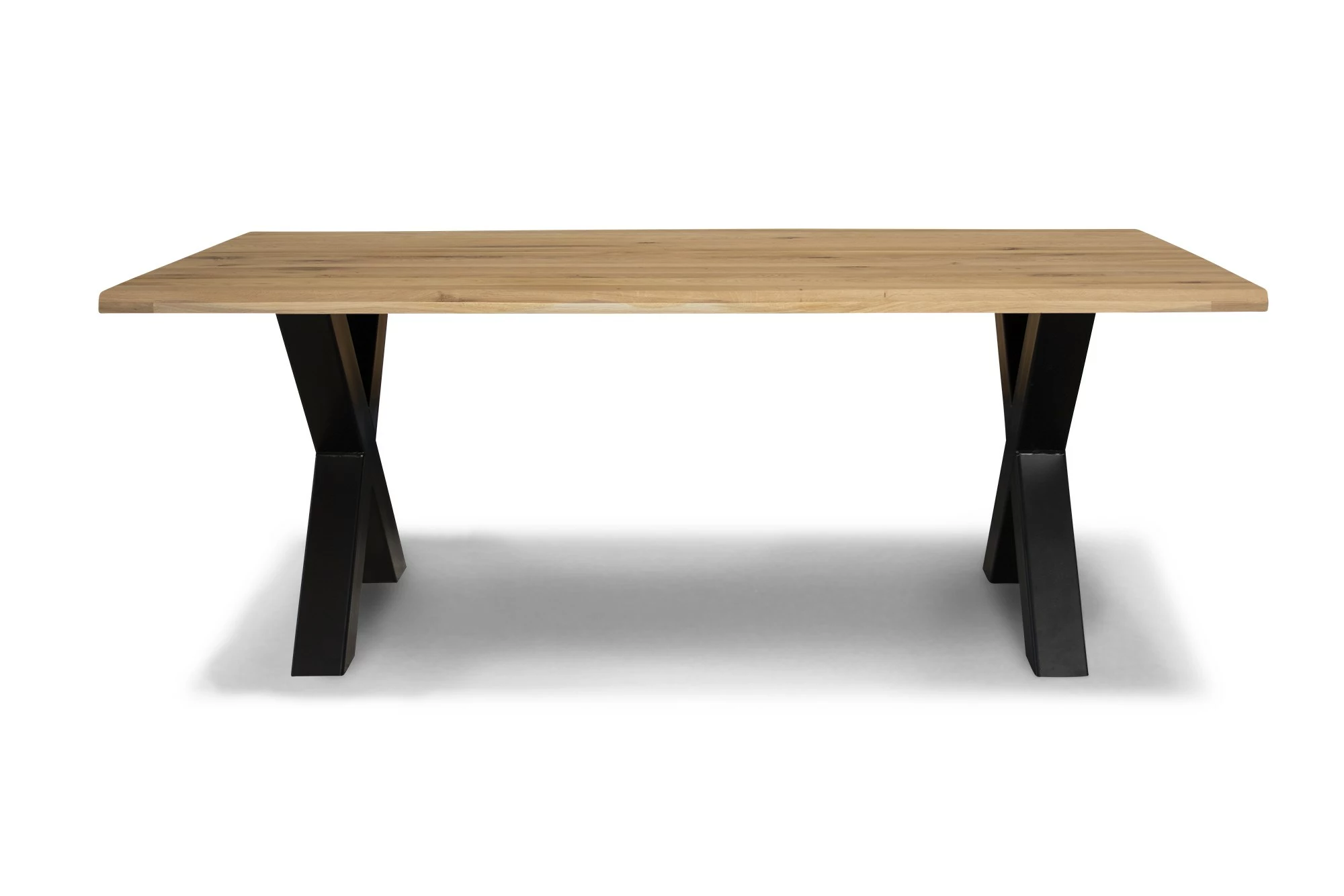 Sandvik Spisebord, Vild Eg M. Sorte Metalben 3 Sandvik Spisebord, Vild Eg M. Sorte Metalben