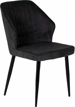 Evelyn Spisebordstol, Grå Fløjl