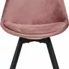 Harper Spisesbordsstol, Støvet Rosa Velour M. Sorte Ben 2 Harper Spisesbordsstol, Støvet Rosa Velour M. Sorte Ben -Spisebordsstole Butik 29265