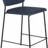 Ally Barstol, Blå M. Sorte Metalben 1 Ally Barstol, Blå M. Sorte Metalben -Spisebordsstole Butik 29295