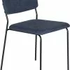 Ally Spisesbordsstol, Blå M. Sorte Metalben -Spisebordsstole Butik 29297