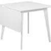 Roxy Spisebord M. Klap, Hvidlakeret -Spisebordsstole Butik 29921