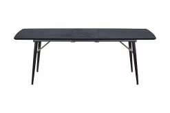 Striberg Spisebord M. Udtræk, Sort