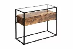 Vasagle Konsolbord M. Glasplade