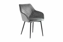 Valleviken Spisebordsstol, Grå Fløjl