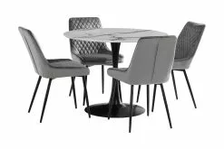 Caitly Spisebordssæt M. 4 Hennebyn Spisebordsstole