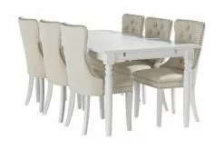 Hampton Spisebordssæt M. 6 Bergviken Spisebordsstole