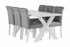 Linnea Spisebordssæt M. 6 Stormon Spisebordsstole