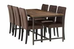 Wilmer Spisebordssæt M. 6 Brunnevik Spisebordsstole