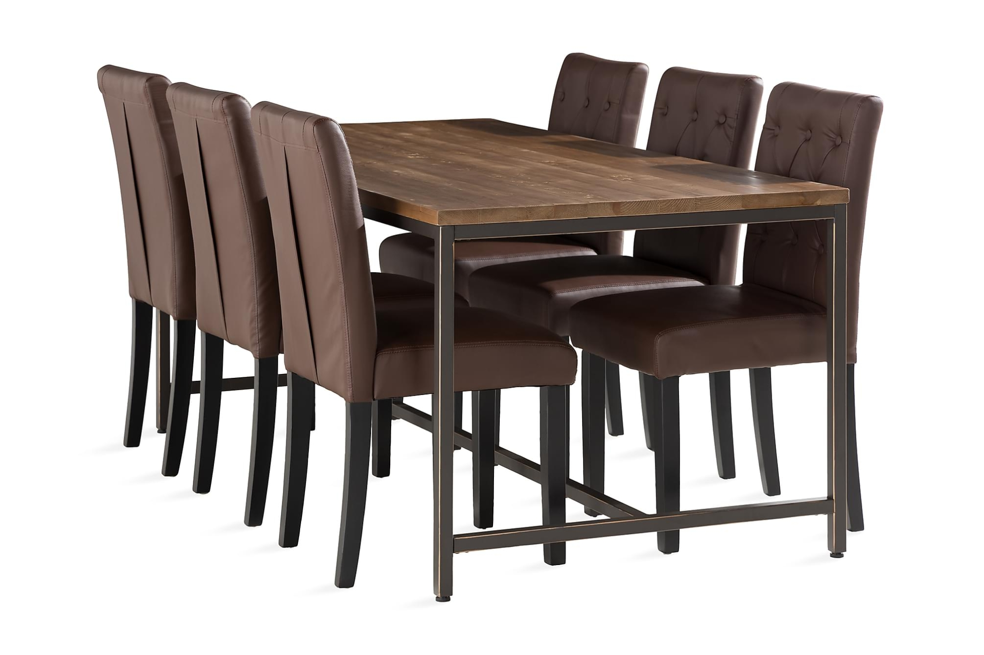 Wilmer Spisebordssæt M. 6 Brunnevik Spisebordsstole 3 Wilmer Spisebordssæt M. 6 Brunnevik Spisebordsstole