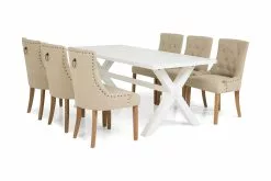 Linnea Spisebordssæt M. 6 Viktoria Spisebordsstole