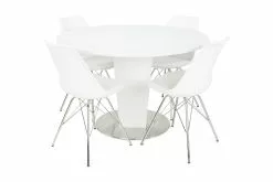 Cubic Spisebordssæt M. 4 Shell Spisebordsstole