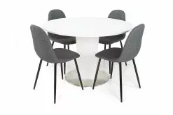 Cubic Spisebordssæt M. 4 Nibe Spisebordsstole