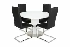 Cubic Spisebordssæt M. 4 Sorte Cibus Stole