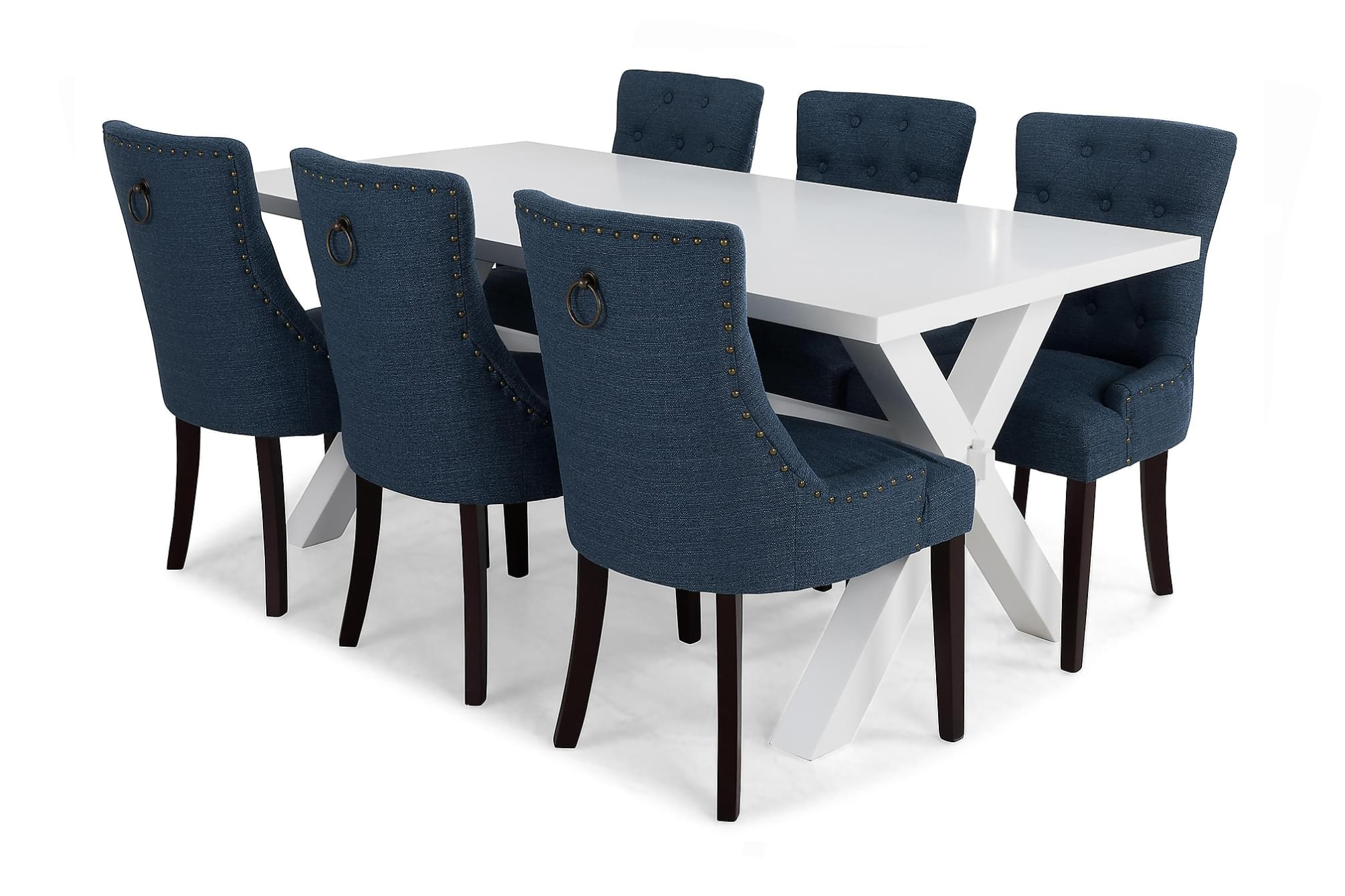 Linnea Spisebordssæt M. 6 Viktoria Spisebordsstole 3 Linnea Spisebordssæt M. 6 Viktoria Spisebordsstole