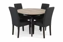 Erin Spisebordssæt M. 4 Viktor Spisebordsstole