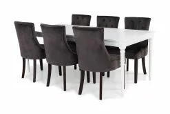 Erin Spisebordssæt M. 6 Viktoria Spisebordsstole