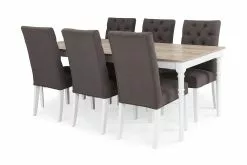 Erin Spisebordssæt M. 6 Jenny Spisebordsstole