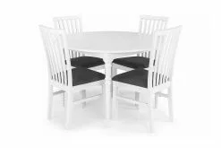 Erin Spisebordssæt M. Udtræk Og 4 Läckö Spisebordsstole