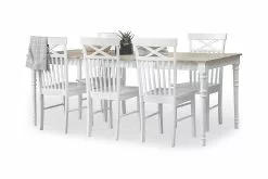 Erin Spisebordssæt M. Udtræk Og 6 Michigan Spisebordsstole