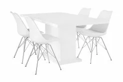 Ratliff Spisebordssæt M. 4 Shell Spisebordsstole