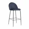 Elba Barstol, Mørkeblå Velour 2 Elba Barstol, Mørkeblå Velour -Spisebordsstole Butik 9000684634