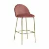 Elba Barstol, Rosa Velour -Spisebordsstole Butik 9000684638