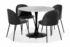 Caitly Spisebordssæt M. 4 Felipe Spisebordsstole