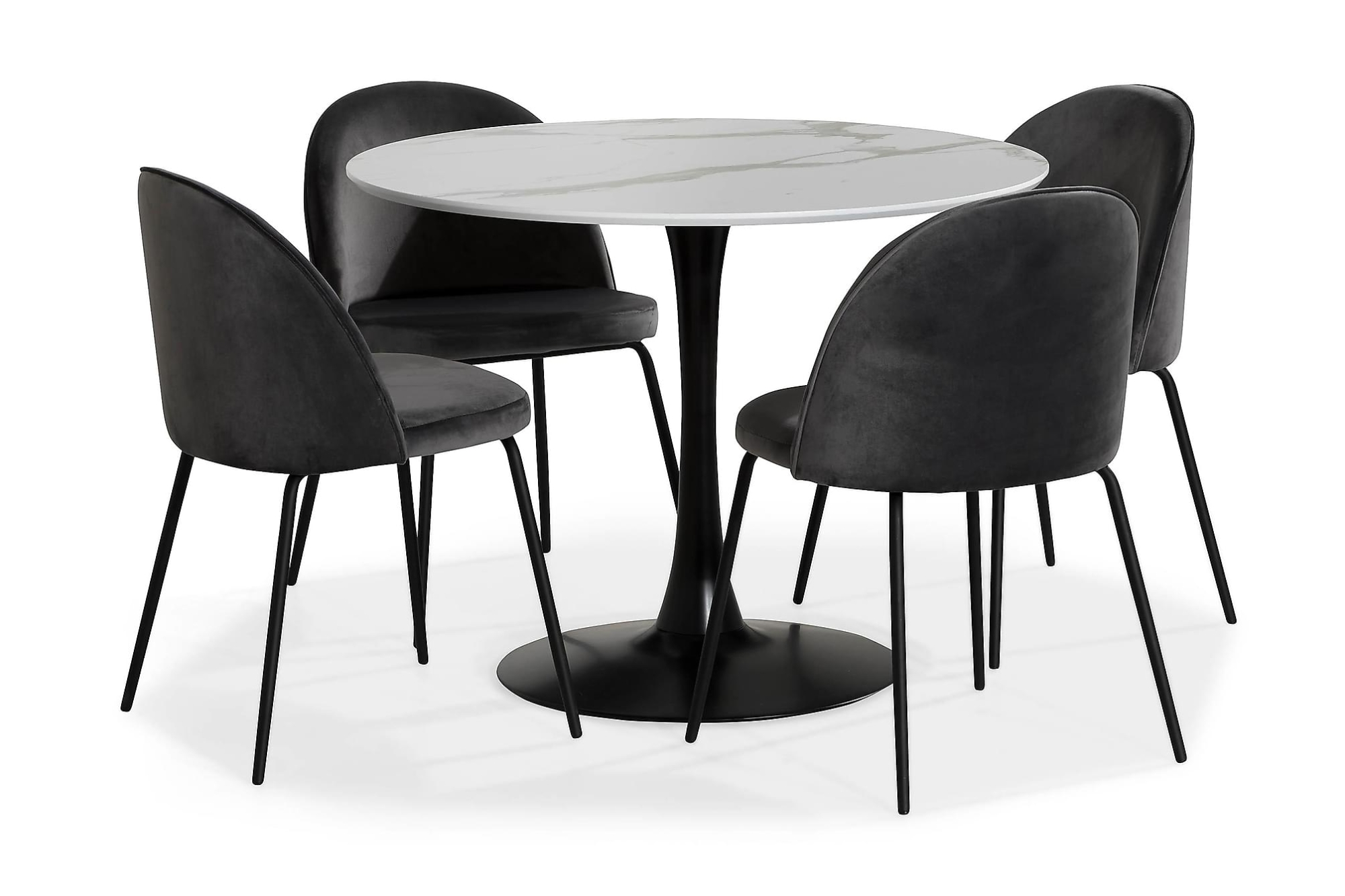 Caitly Spisebordssæt M. 4 Felipe Spisebordsstole 3 Caitly Spisebordssæt M. 4 Felipe Spisebordsstole