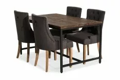 Wilmer Spisebordssæt M. 4 Viktoria Spisebordsstole