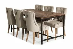 Wilmer Spisebordssæt M. 6 Viktoria Spisebordsstole