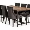 Wilmer Spisebordssæt M. 6 Viktoria Spisebordsstole (Mørkebrun), Rustik Elm M. Sort Stel 2 Wilmer Spisebordssæt M. 6 Viktoria Spisebordsstole (Mørkebrun), Rustik Elm M. Sort Stel -Spisebordsstole Butik 9000694427
