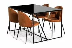 Indy Spisebordssæt M. 4 Felipe Spisebordsstole