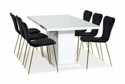 Ratliff Spisebordssæt M. 6 Perco Spisebordsstole