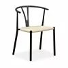 Elysia Spisebordsstol, Sort/naturrattan -Spisebordsstole Butik 9000701203