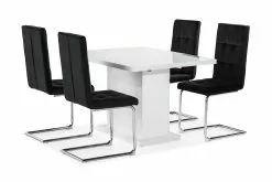 Ratliff Spisebordssæt M. 4 Jessed Spisebordsstole