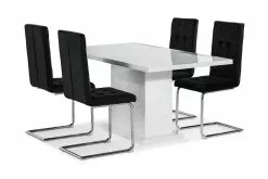 Ratliff Spisebordssæt M. 4 Gining Spisebordsstole