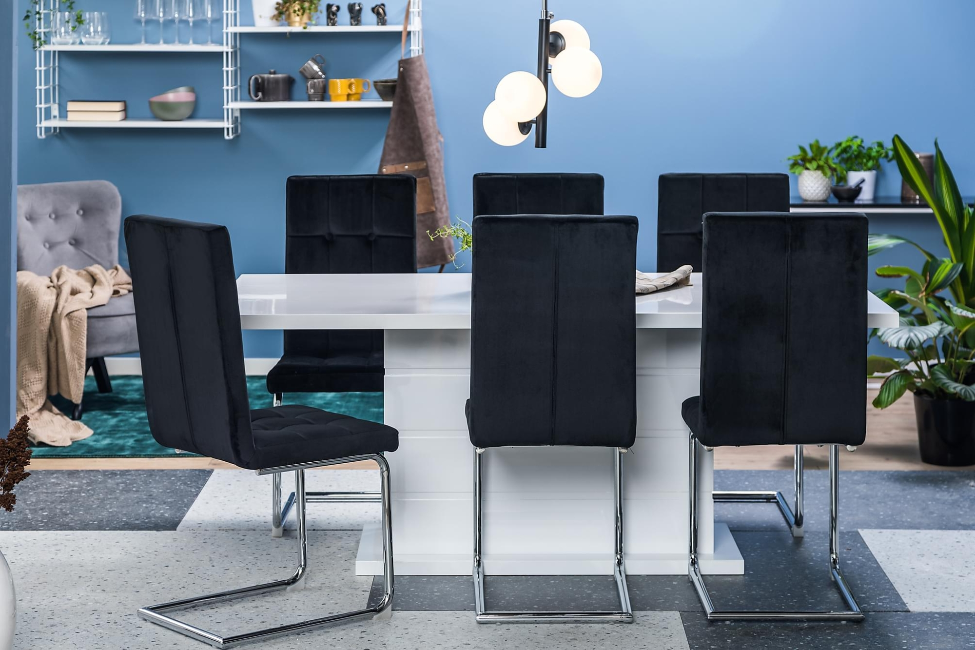 Ratliff Spisebordssæt M. 6 Jessed Stole 3 Ratliff Spisebordssæt M. 6 Jessed Stole