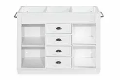 Hampton Køkkenø M. Opbevaring, Hvid