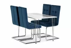 Kronblom Spisebordssæt M. 4 Jessed Spisebordsstole